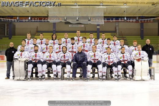 2015-12-03 Hockey Milano Rossoblu 05 Foto di squadra